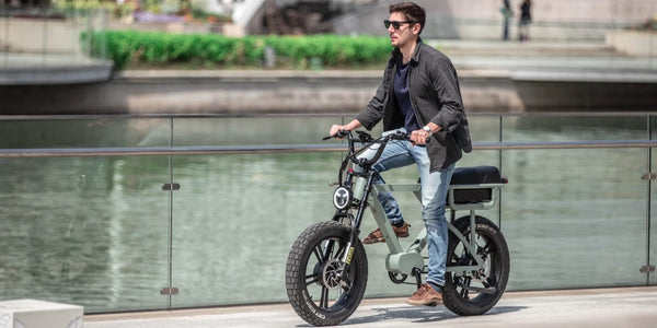 Eunorau Flash Retro Electric Moped Scooter-Style E-Bike