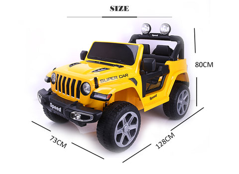 Speed Ride on Jeep 12V For Kids Battery Operated