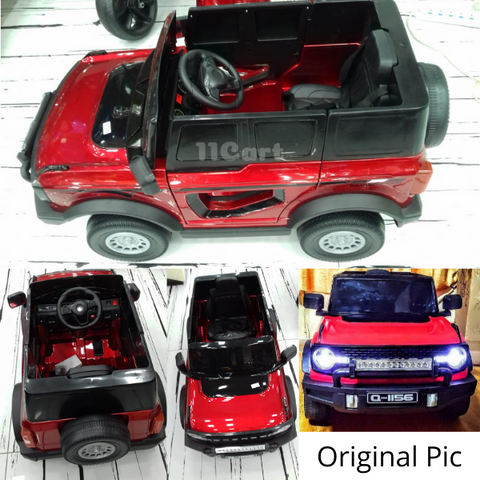 2021 New Ride on Jeep 12V For Kids Battery Operated Red & Black Q-1156