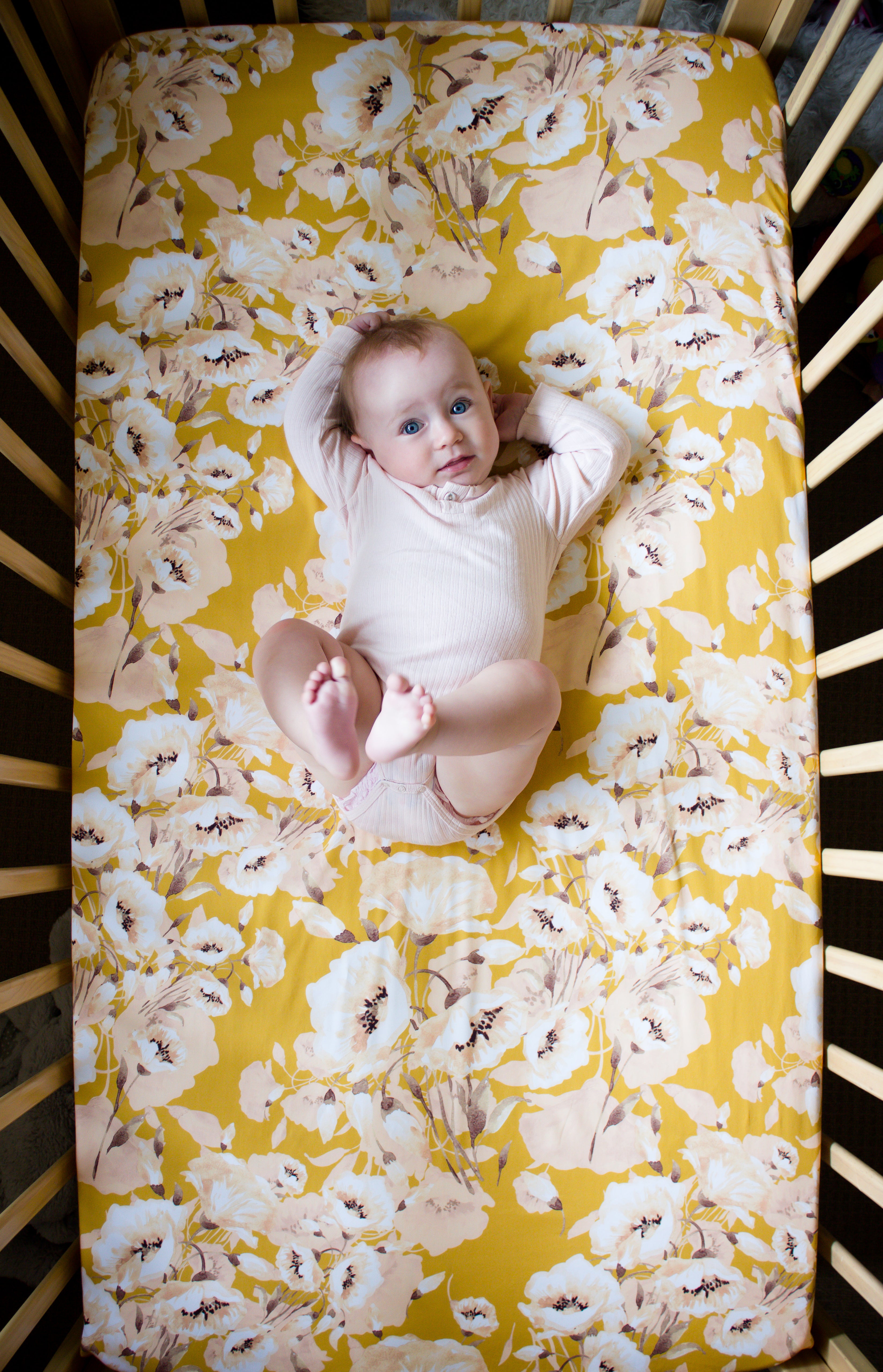 poppy crib sheet