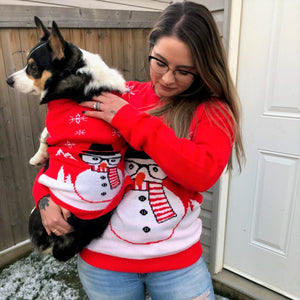 matching dog and owner sweaters