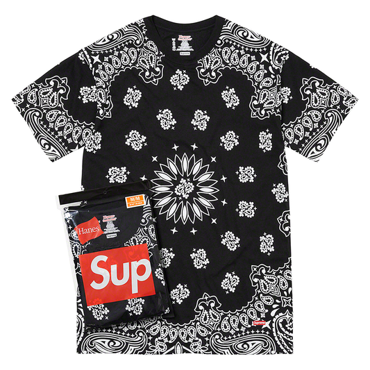 Supreme Hanes Bandana Boxer Briefs (2 Pack) Black – chananofficial