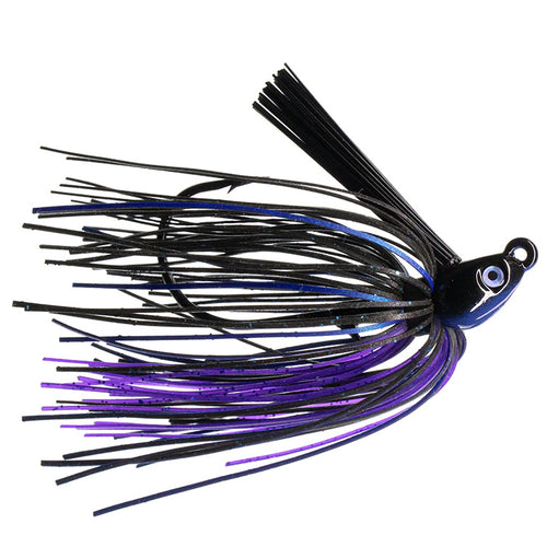 Dirty Jigs Swim Jig 1/4 oz / Black Blue & Purple Dirty Jigs Swim Jig 1/4 oz / Black Blue & Purple