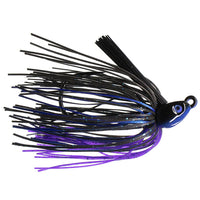 Dirty Jigs No-Jack Swim Jig 3/8 oz / Black Blue & Purple