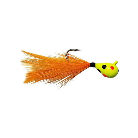 Kenders Outdoors Tungsten Wonder Feather Jig 1/16 oz / Chart Wonderbread Glow/Orange Feather Kenders Outdoors Tungsten Wonder Feather Jig 1/16 oz / Chart Wonderbread Glow/Orange Feather