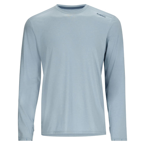 Simms Men's SolarFlex Crewneck Small / Steel Blue Heather Simms Men's SolarFlex Crewneck Small / Steel Blue Heather