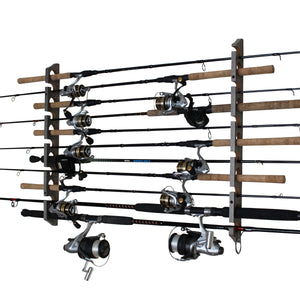 Barn Wood 11 Rod Wall & Ceiling Rack