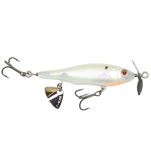 Nishine Lure Works Baby Abino 70F Propbait Pearl Flash / 2 3/4" Nishine Lure Works Baby Abino 70F Propbait Pearl Flash / 2 3/4"