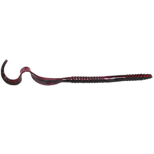 Gambler Lures Ribbon Tail Worm 10" / Red Shad Green Glitter Gambler Lures Ribbon Tail Worm 10" / Red Shad Green Glitter