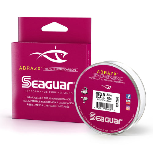 Seaguar AbrazX 100% Fluorocarbon 6lb / Clear Seaguar AbrazX 100% Fluorocarbon 6lb / Clear