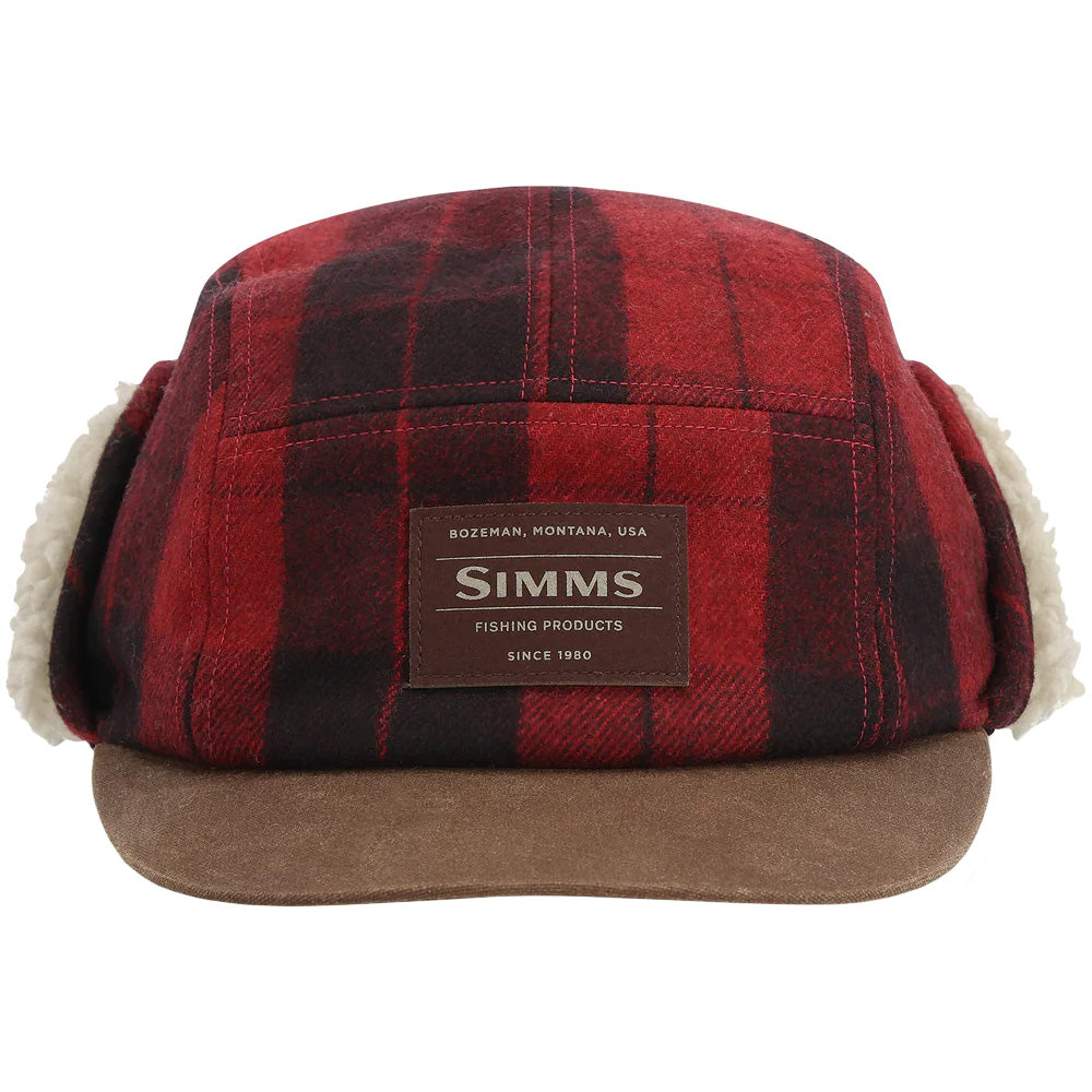 Simms Coldweather Cap Small/Medium / Red Buffalo Plaid