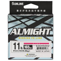 Sunline Almight Sinking Braid 13lb / Pink / 165 Yards