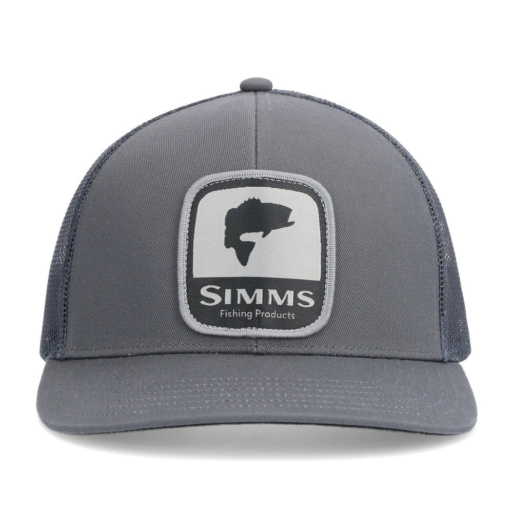 Simms Double Haul Icon Trucker Hat Bass Gunmetal