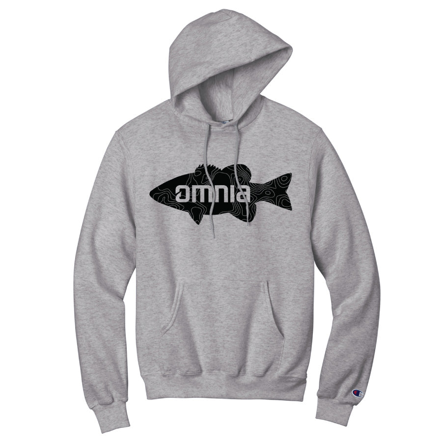 Omnia Fishing Bass Logo Hoody Small