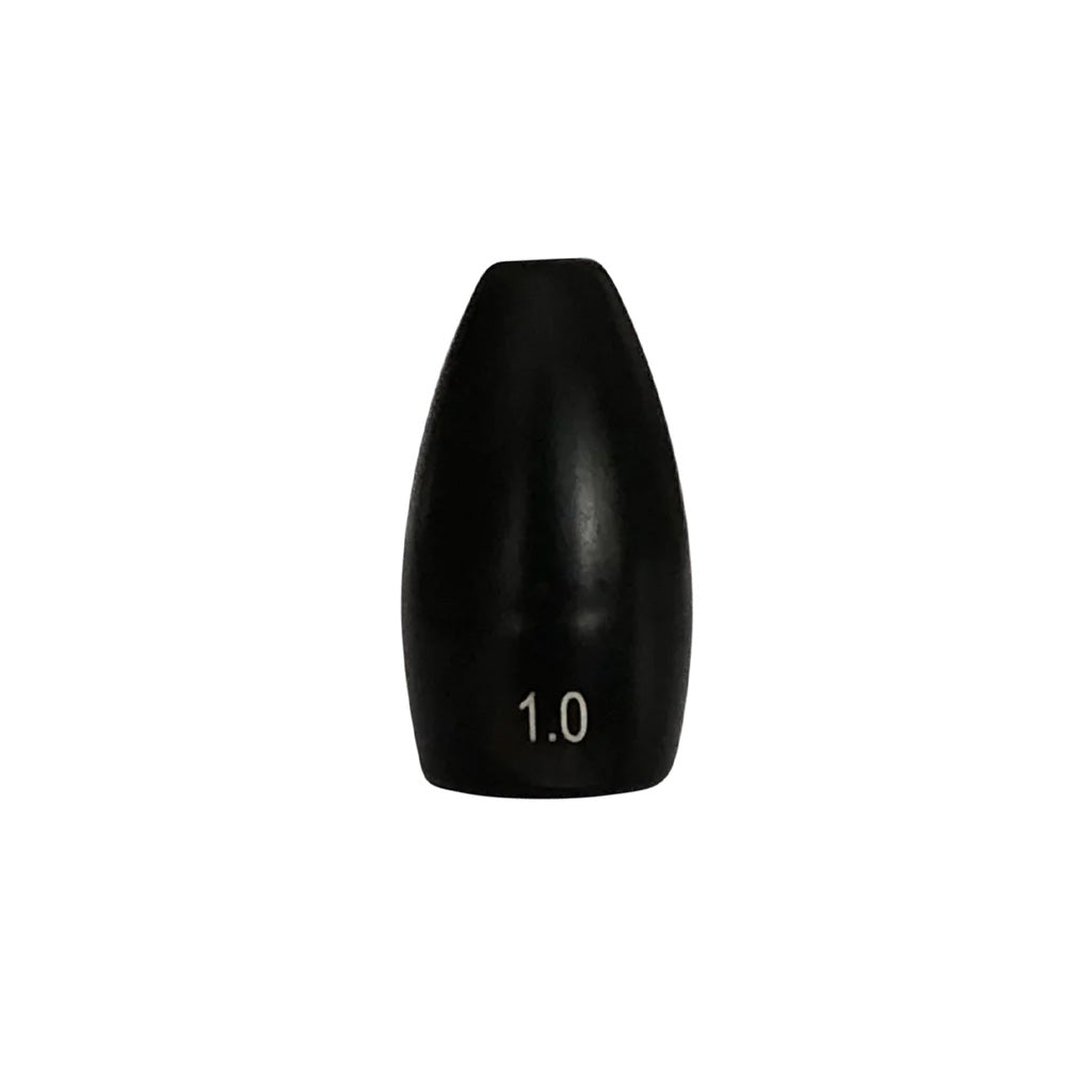 WOO! Tungsten Painted Flipping Weight - 1 oz / Black