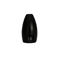 WOO! Tungsten Painted Flipping Weight 1 oz / Black