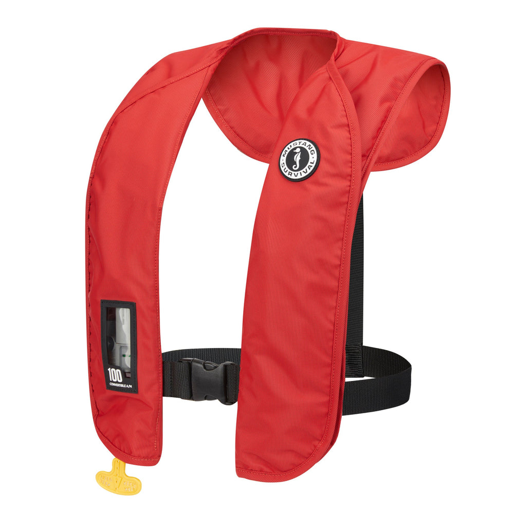 Mustang Survival MIT 100 Convertible A/M Inflatable PFD - Red Red
