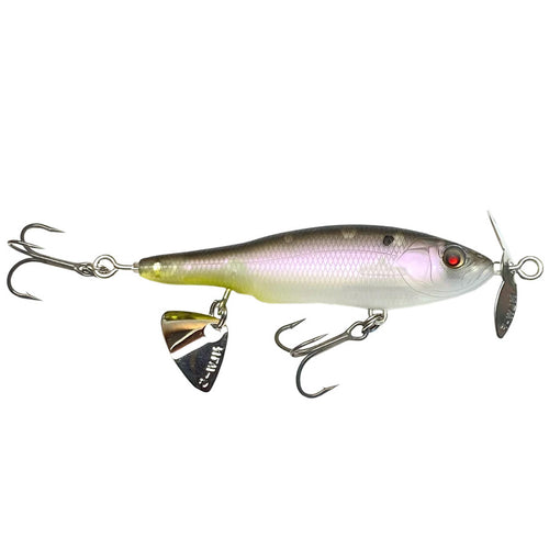 Nishine Lure Works Baby Abino 70F Propbait Ghost Shad / 2 3/4" Nishine Lure Works Baby Abino 70F Propbait Ghost Shad / 2 3/4"