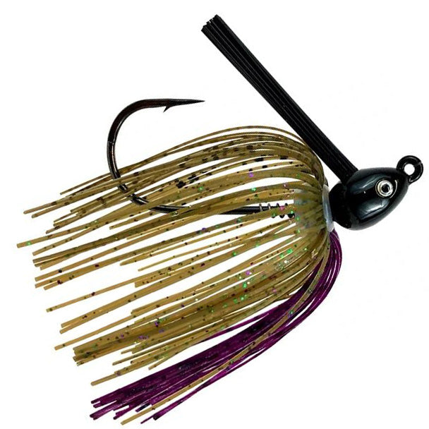 Fitzgerald Fishing Tungsten Swim Jig 1/2 oz / Junebug Green Pumpkin