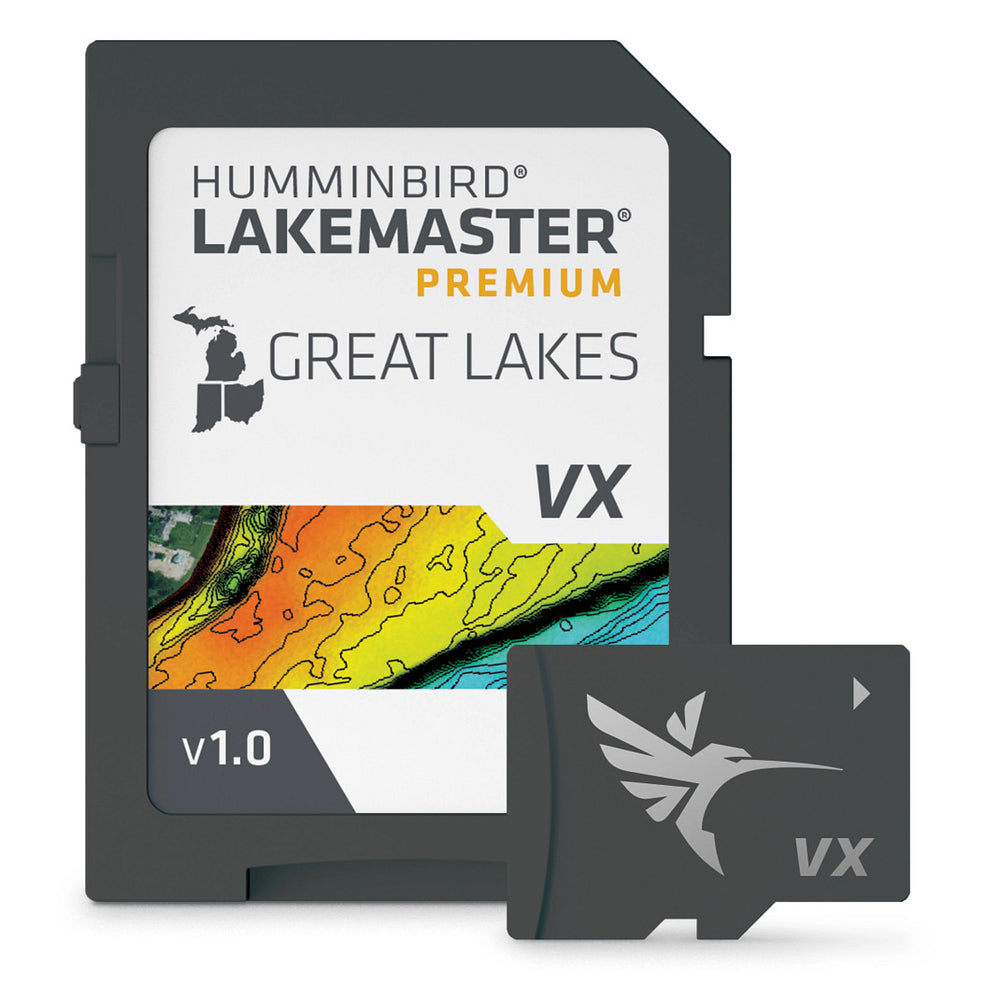 Humminbird LakeMaster VX Premium Digital GPS Maps Premium Great Lakes V1