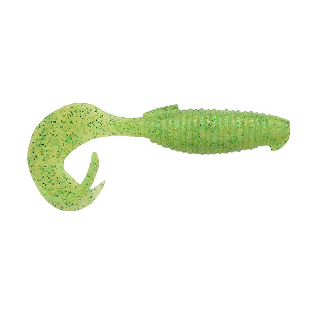 Keitech 4" Flapper Grub Lime Chartreuse / 4"