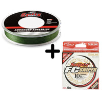 Sufix 832 Braid with Sunline Super FC Sniper Fluorocarbon Leader Material