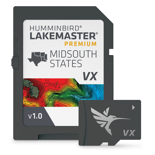 Humminbird LakeMaster VX Premium Digital GPS Maps Premium Midsouth States V1 Humminbird LakeMaster VX Premium Digital GPS Maps Premium Midsouth States V1