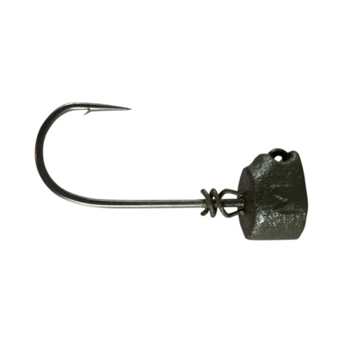 Mustad Alpha Point A-Tak Ned Head Jig 1/16 oz / Matte Green / #1