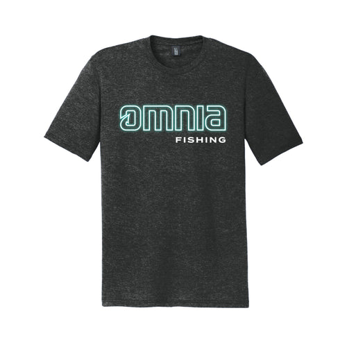 Omnia Fishing Neon Logo T-Shirt - Limited Edition Large / Black Frost Omnia Fishing Neon Logo T-Shirt - Limited Edition Large / Black Frost