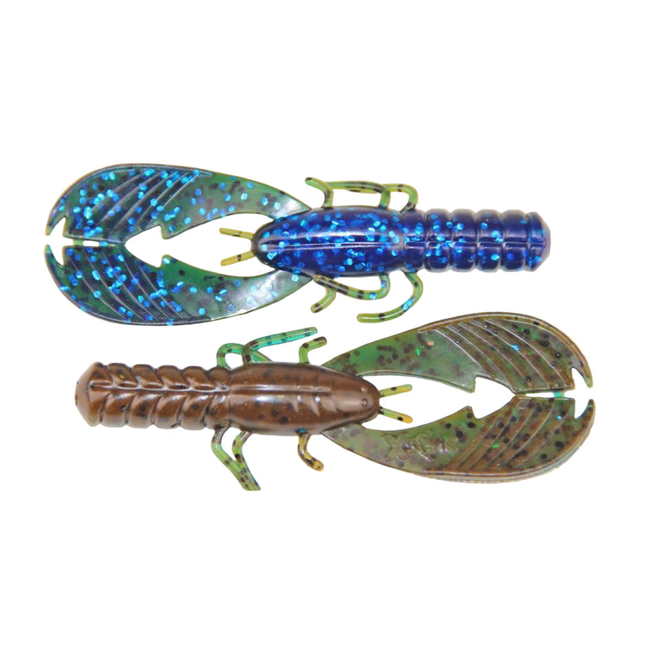 Xzone Lures 3.25" Muscle Back Finesse Craw Okeechobee Craw / 3 1/4"