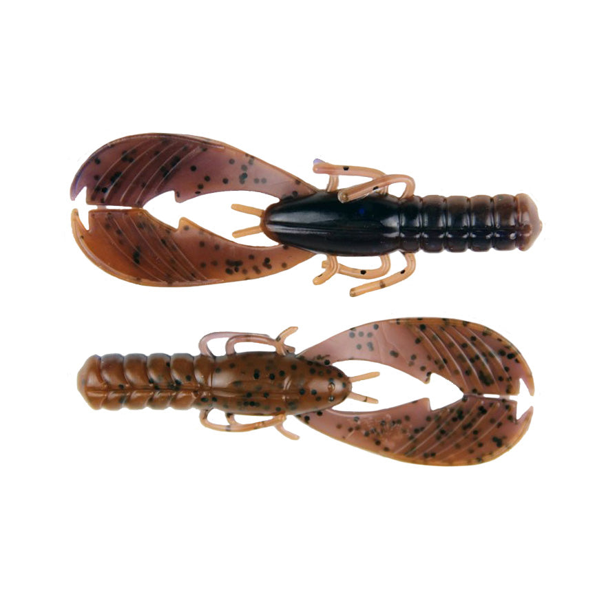 Xzone Lures 4" Muscle Back Craw Peanut Butter and Jelly / 4"