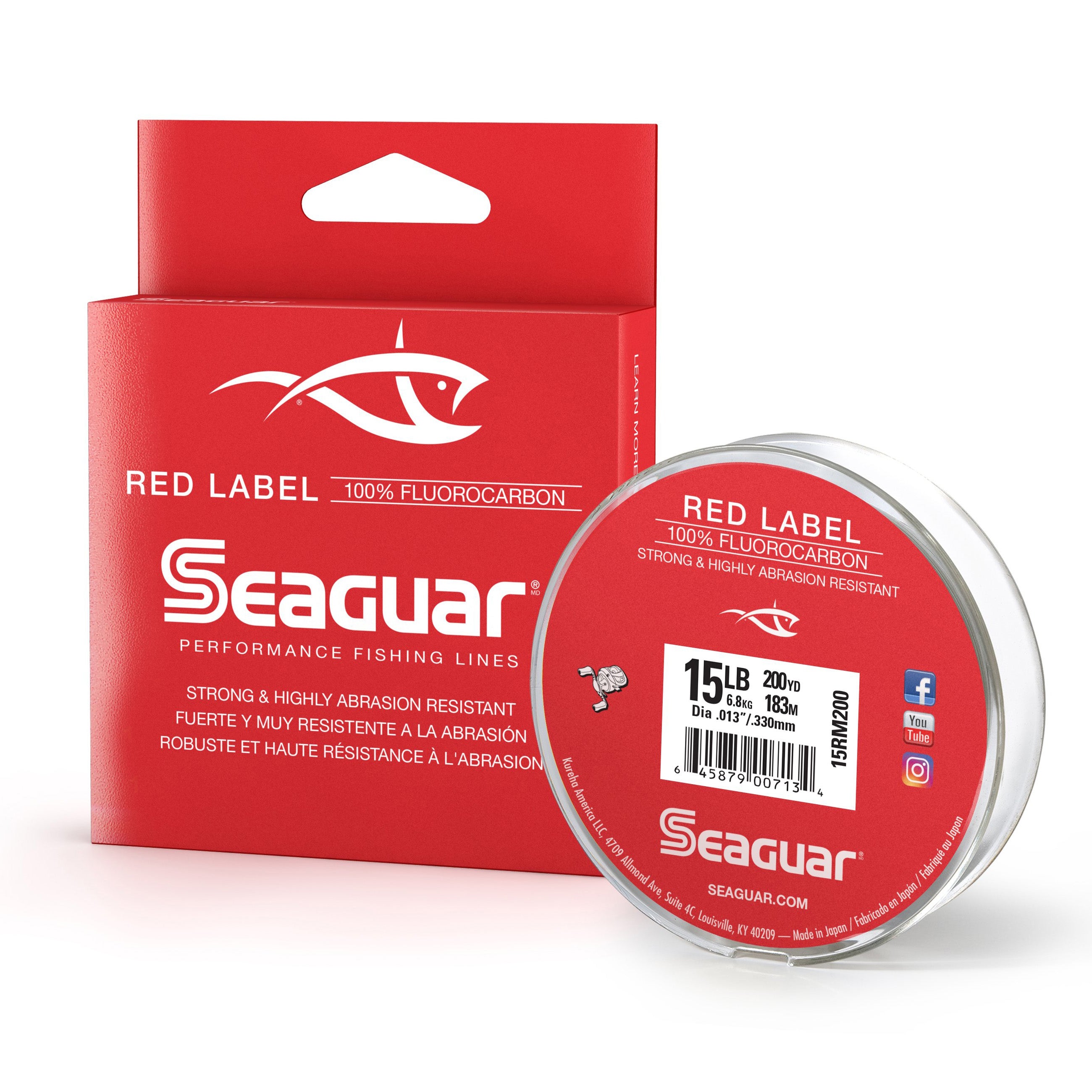 Seaguar Red Label 100% Fluorocarbon 1000yd 10lb 10rm1000 : Target