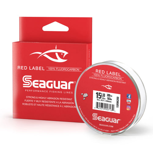 Seaguar Red Label 100% Fluorocarbon 4lb / 200 Yards Seaguar Red Label 100% Fluorocarbon 4lb / 200 Yards