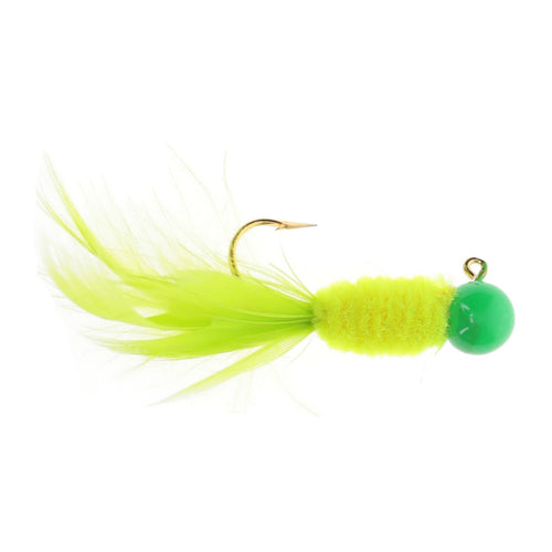 Strike King Mr. Crappie Slab Daddy Live Hair Jig 1/16 oz / Limeade Strike King Mr. Crappie Slab Daddy Live Hair Jig 1/16 oz / Limeade