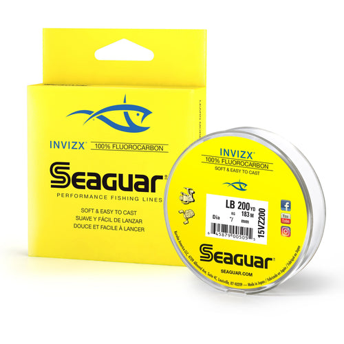 Seaguar InvizX 100% Fluorocarbon 4lb / 200 Yards Seaguar InvizX 100% Fluorocarbon 4lb / 200 Yards