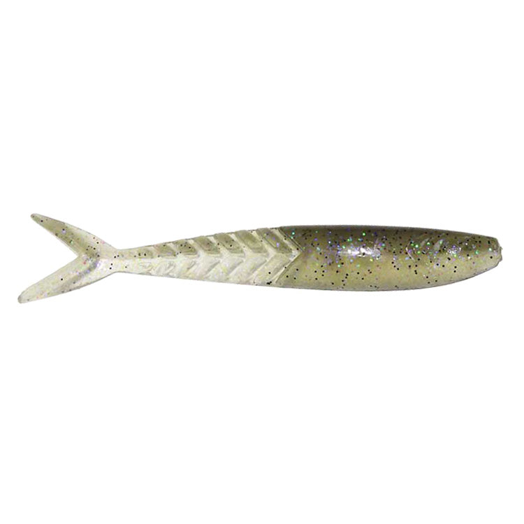 Zoom Shimmer Shad 4 1/4" / Electric Shad