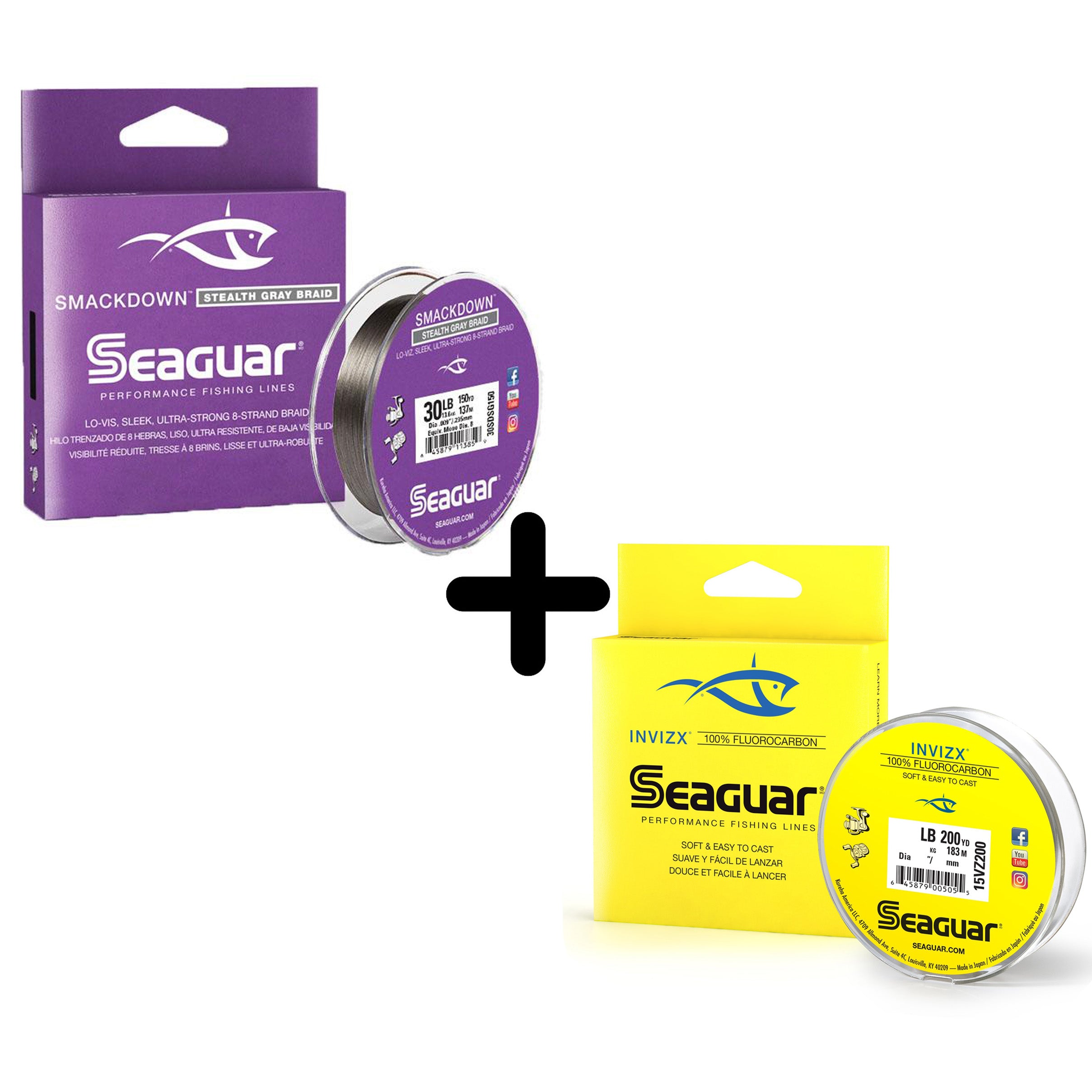 Seaguar Smackdown Low Visibility Braided Fishing Line - 50lb, 300yds Break  Strenth/Length, Stealth Gray - 50SDSG300 - Yahoo Shopping