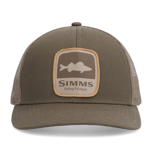 Simms Double Haul Icon Trucker Hat Walleye Dark Stone Simms Double Haul Icon Trucker Hat Walleye Dark Stone