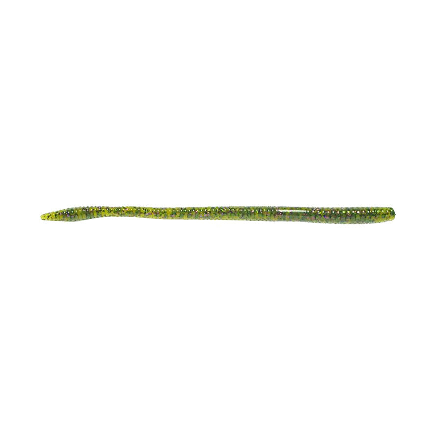 NetBait BaitFuel Infused T-Mac Straight Tail Worm Watermelon Candy / 6 1/2"
