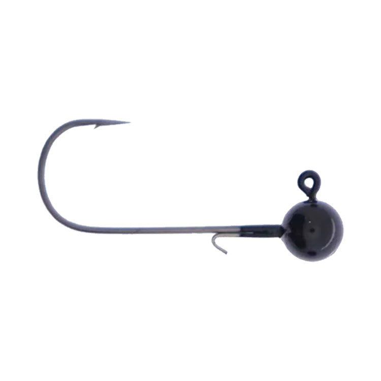 Xzone Lures Tungsten Ball Head Jig 1/8 oz / 3/0 / Black