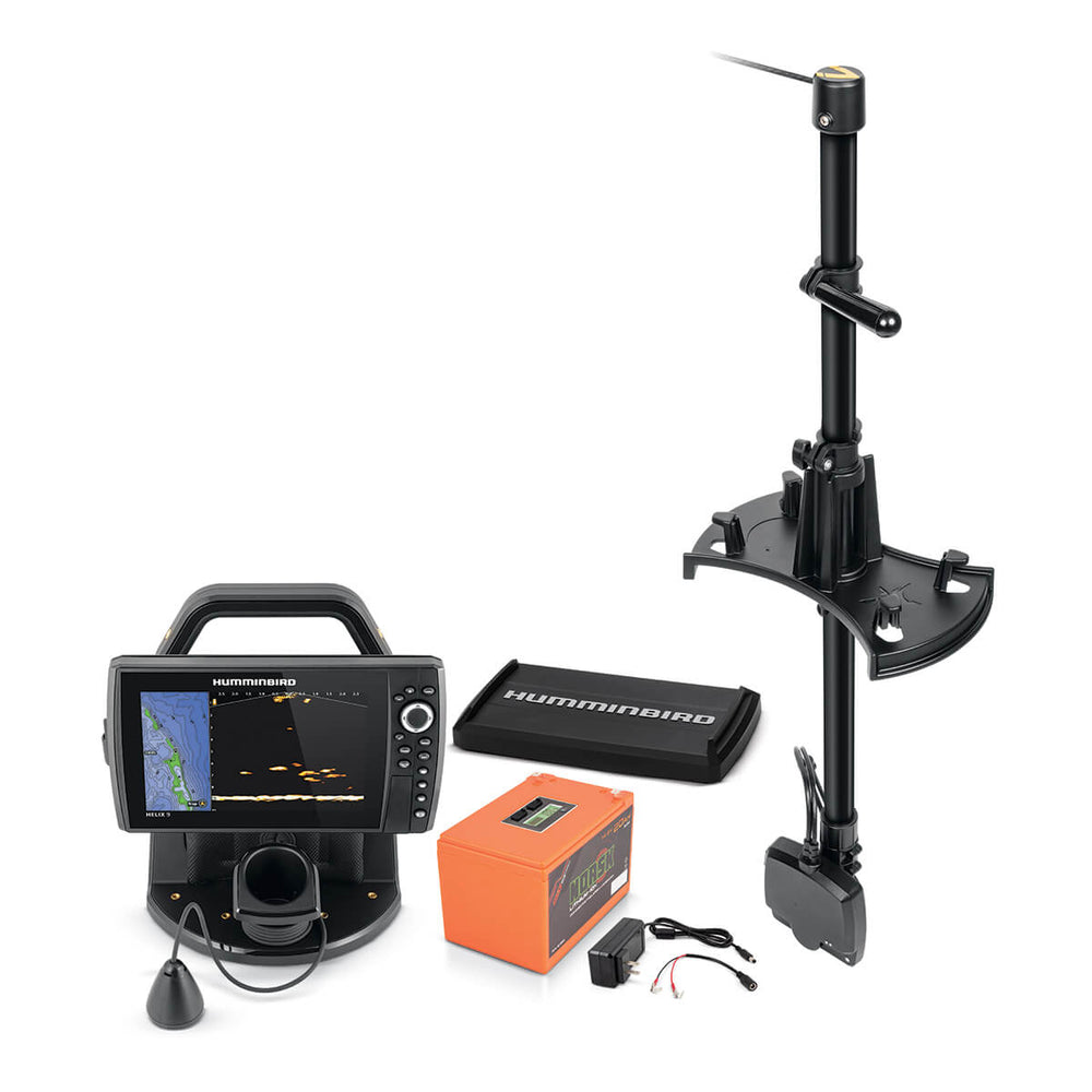 Humminbird Ice Helix 9 MSI+ GPS G4N MEGA Live Bundle