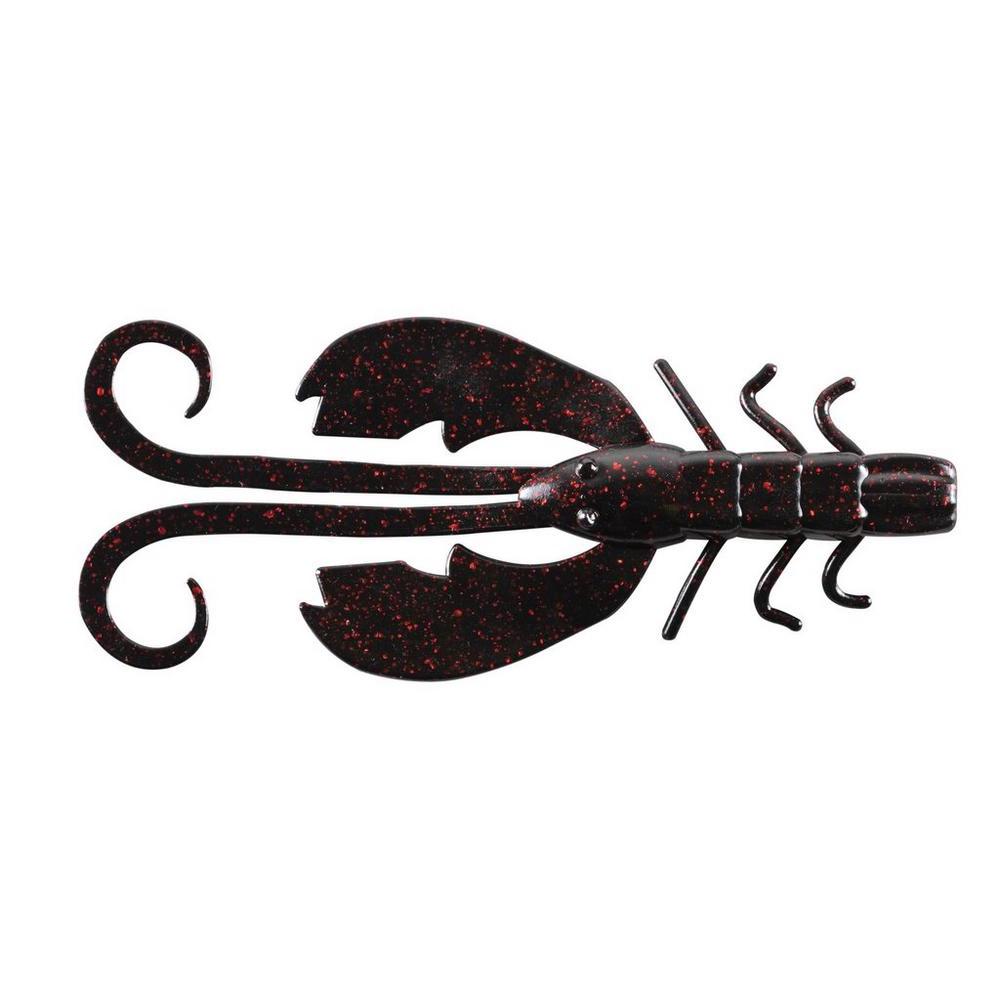 Berkley PowerBait Crazy Leg Chigger Craw 3" / Black Red Fleck