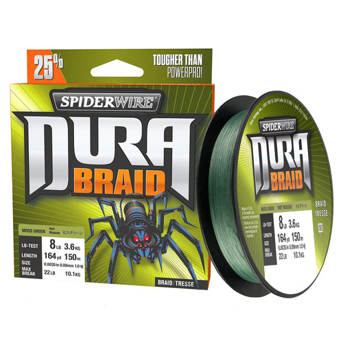 SpiderWire 80lb DuraBraid, 300yd, Moss Green Fishing Line - Yahoo