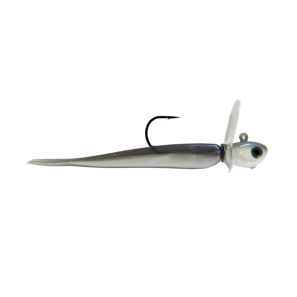 Pulse Fish Lures Pulse Jig with Bait 1/4 oz / Albino Blue