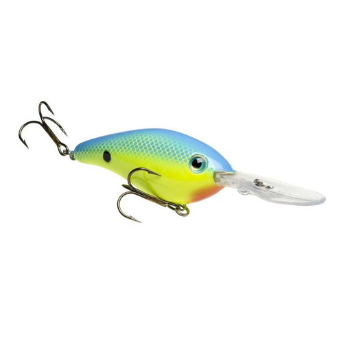 Strike King 6XD Hard Knock Crankbait Chartreuse/Powder with Blue Back / 3" Strike King 6XD Hard Knock Crankbait Chartreuse/Powder with Blue Back / 3"