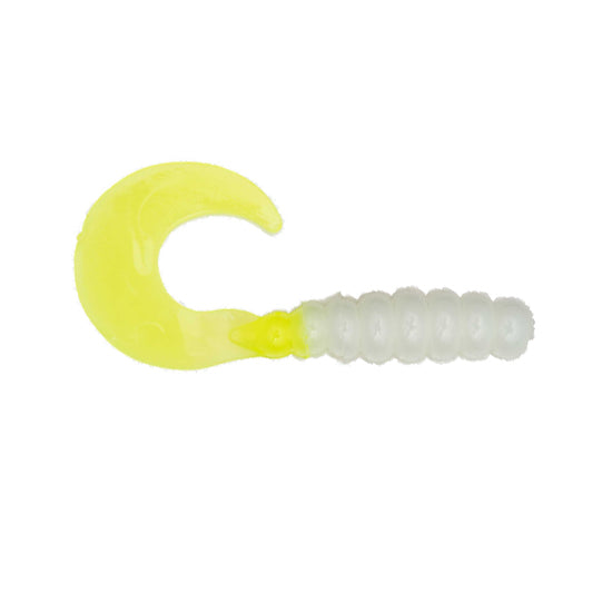 Strike King Mr. Crappie Grub Refrigerator White / 2"