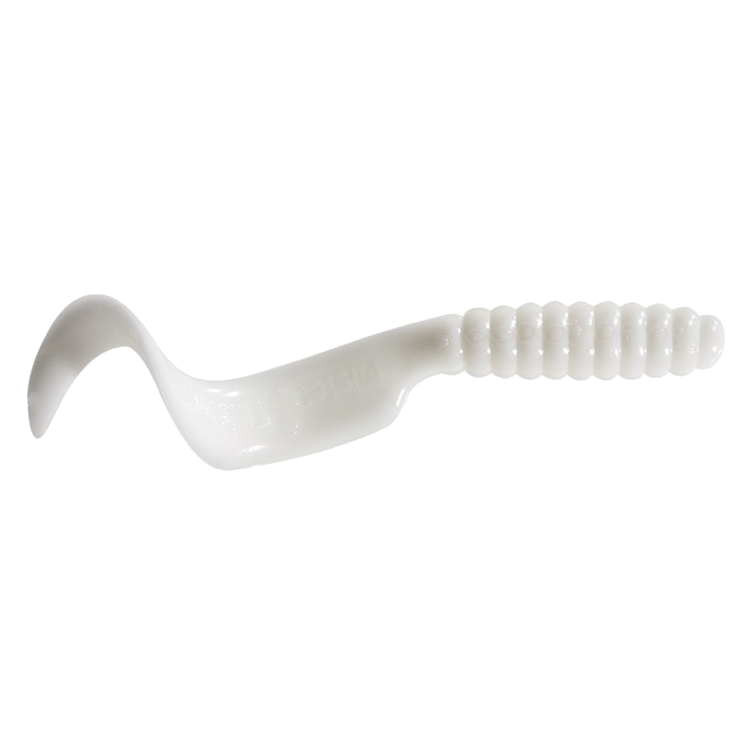 Mister Twister Baits Twister Tail Grub White / 4"