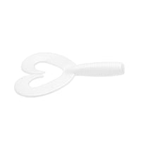 Zoom Fat Albert Twin Tail Grub White Pearl / 3 1/2"