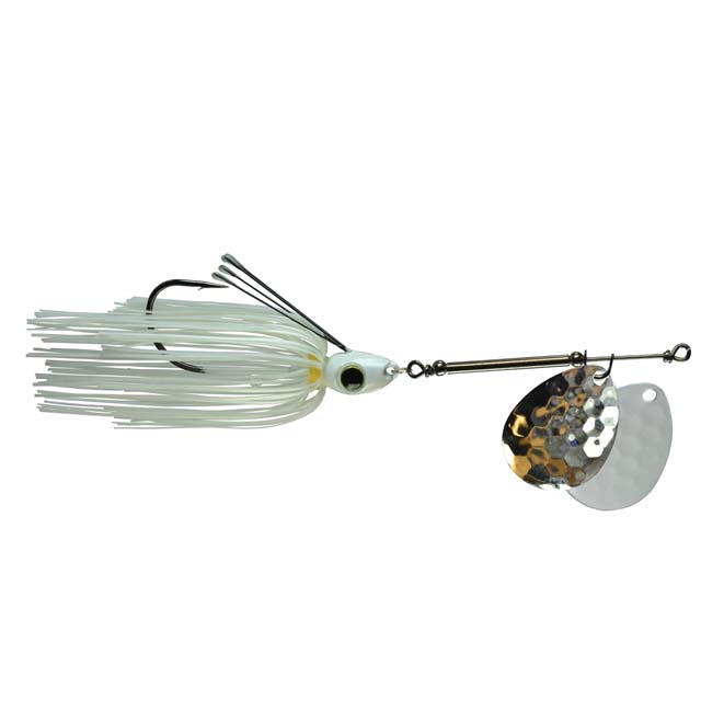Picasso Lures All-Terrain Weedless Inline Spinner 1/4 oz / White Pearl / White