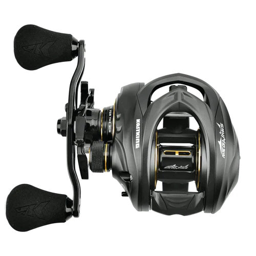 KastKing MegaJaws Baitcasting Reels with AutoMag Dual Braking System -  Blacktip / 7.2:1 / Right Handed